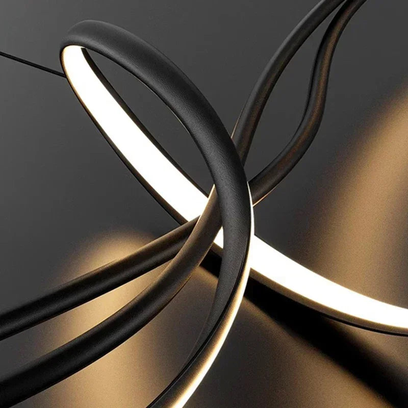 Modern Minimalist LED Pendant Light for Dining Room & Salon - Stylish Home Decor Fixture