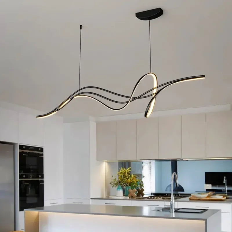 Modern Minimalist LED Pendant Light for Dining Room & Salon - Stylish Home Decor Fixture