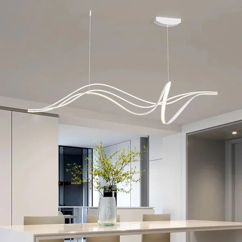 Modern Minimalist LED Pendant Light for Dining Room & Salon - Stylish Home Decor Fixture