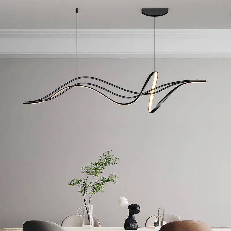 Modern Minimalist LED Pendant Light for Dining Room & Salon - Stylish Home Decor Fixture
