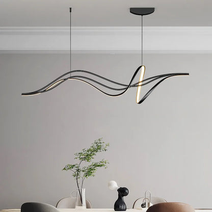 Modern Minimalist LED Pendant Light for Dining Room & Salon - Stylish Home Decor Fixture
