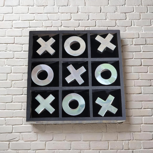 Wooden Tic Tac Toe | Rustic Table Top Game | Montessori &amp; Board Game | Perfect Birthday Gift